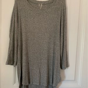 Womens grey long sleeve tunic